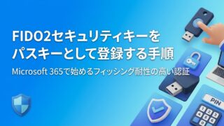 FIDO2セキュリティキーをMicrosoft 365にパスキーとして登録する手順【画面付き】｜FIDO2とは・パスキーとの違いも解説